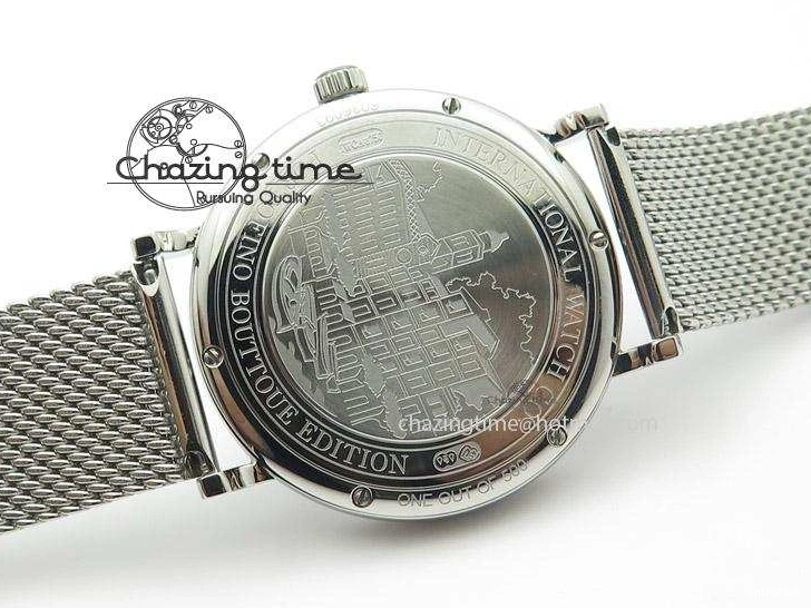 MIROTIME 0414 Portofino SCHAFFHAUSEN SS MKF 1:1 Best Edition Blue Dial On Mesh Bracelet A Versatile 7338